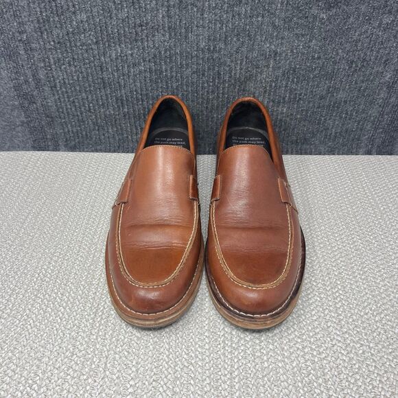 Helm The Wilson Loafers Brown Leather Slip On Dress Shoes Mens 11.5 main image 5